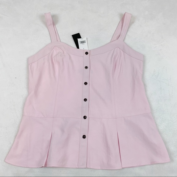 Banana Republic Tops - Banana Republic pink pleated peplum tank top